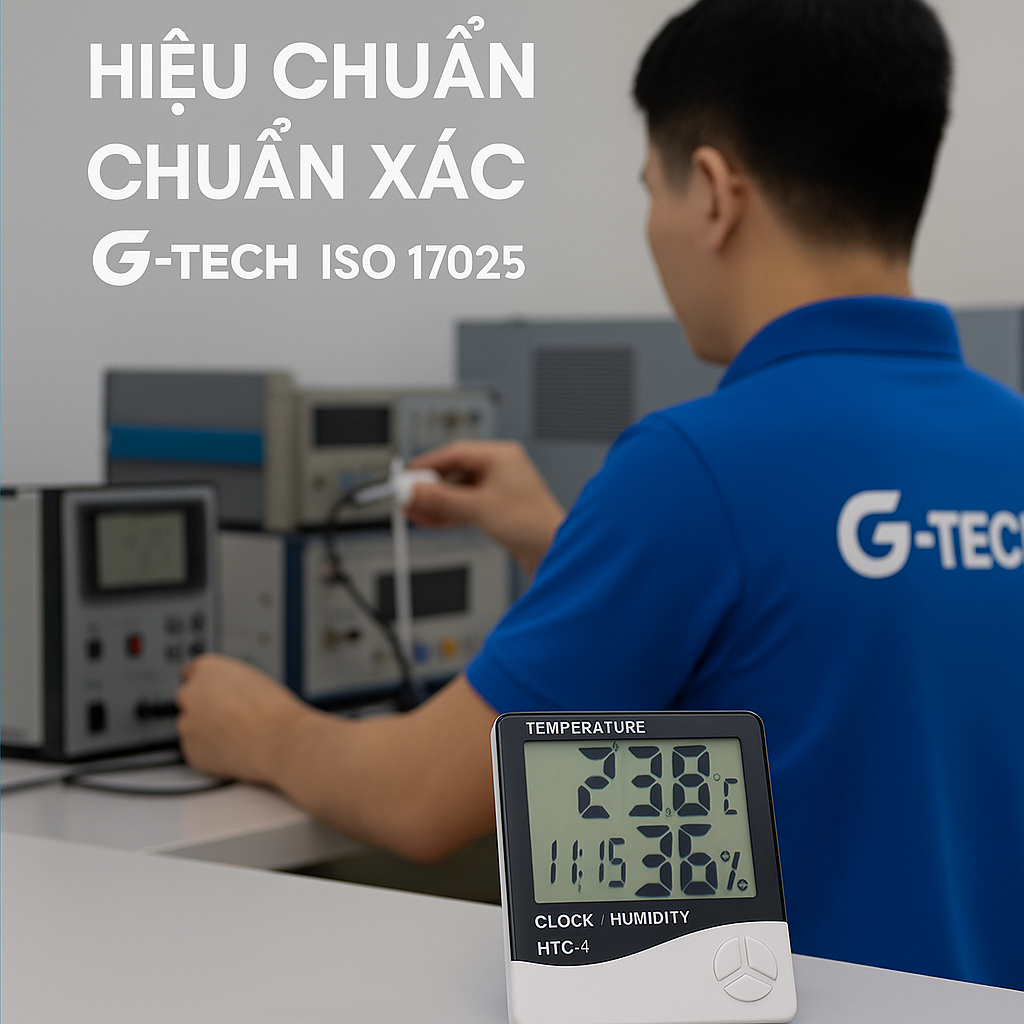 Hiệu Chuẩn Nhiệt Ẩm Kế HTC-1 (China) – Đảm Bảo Chính Xác, Chuẩn ISO 17025 tại G-TECH