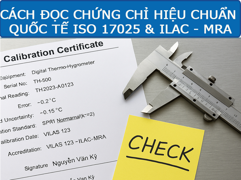 Cách đọc chứng chỉ hiệu chuẩn chuẩn quốc tế
