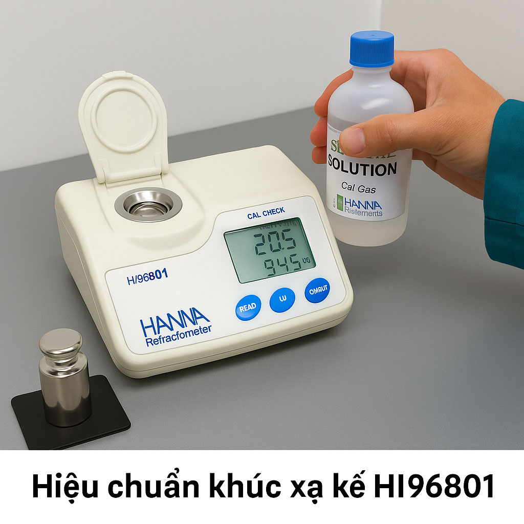 Hiệu chuẩn khúc xạ kế HI96801 – Chuẩn đường – Chính xác và tuân thủ tiêu chuẩn ở Hòa Bình